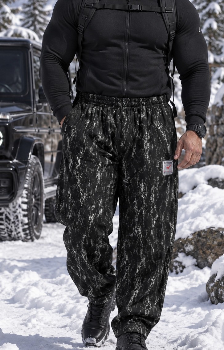 203 Microfiber Pants Black Wood